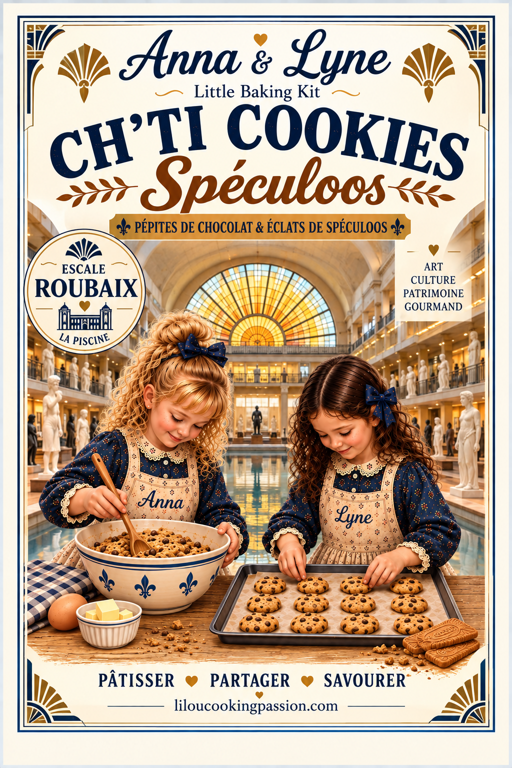 🏛️ Ch’ti Cookies Spéculoos – Édition Art déco Roubaix | Anna & Lyne